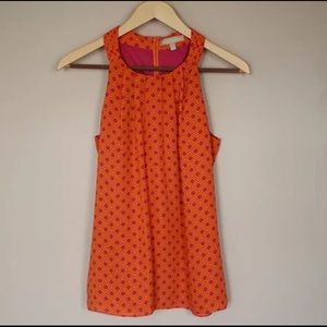 Banana republic Pink orange geometric tank top